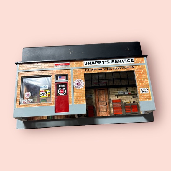 Kids Snappy Service Station Garage Gas Station Toy With Accessories Unique - Picture 3 of 16